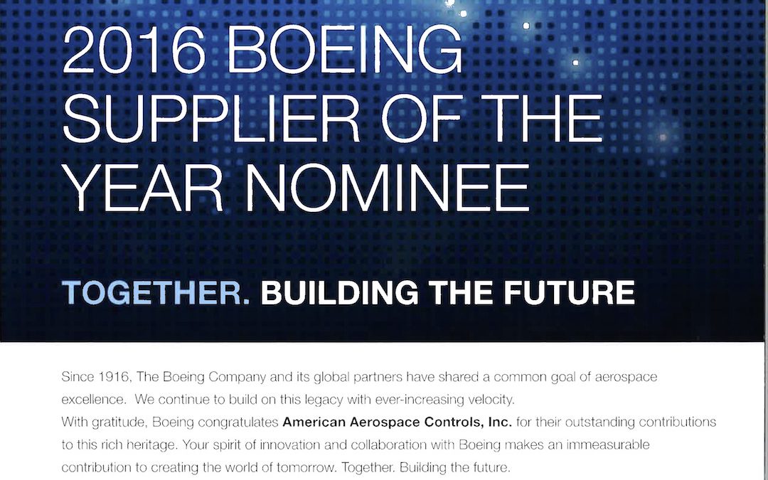 AAC Nominated For Boeing Supplier of the Year